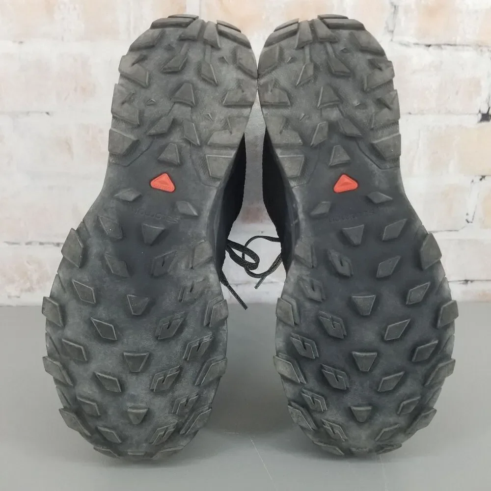 Salomon OUTline Mid GTX Hiking Boot Womens Sz 9.5 Black Trail Waterproof Ourdoor